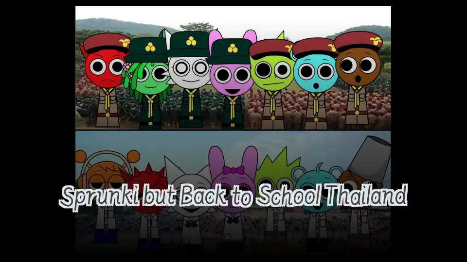 Sprunki but Back to School Thailand