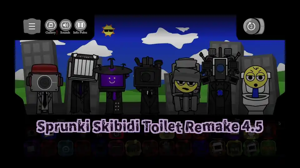 Sprunki Skibidi Toilet Remake 4.5
