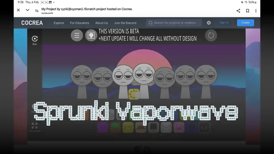 Sprunki Vaporwave